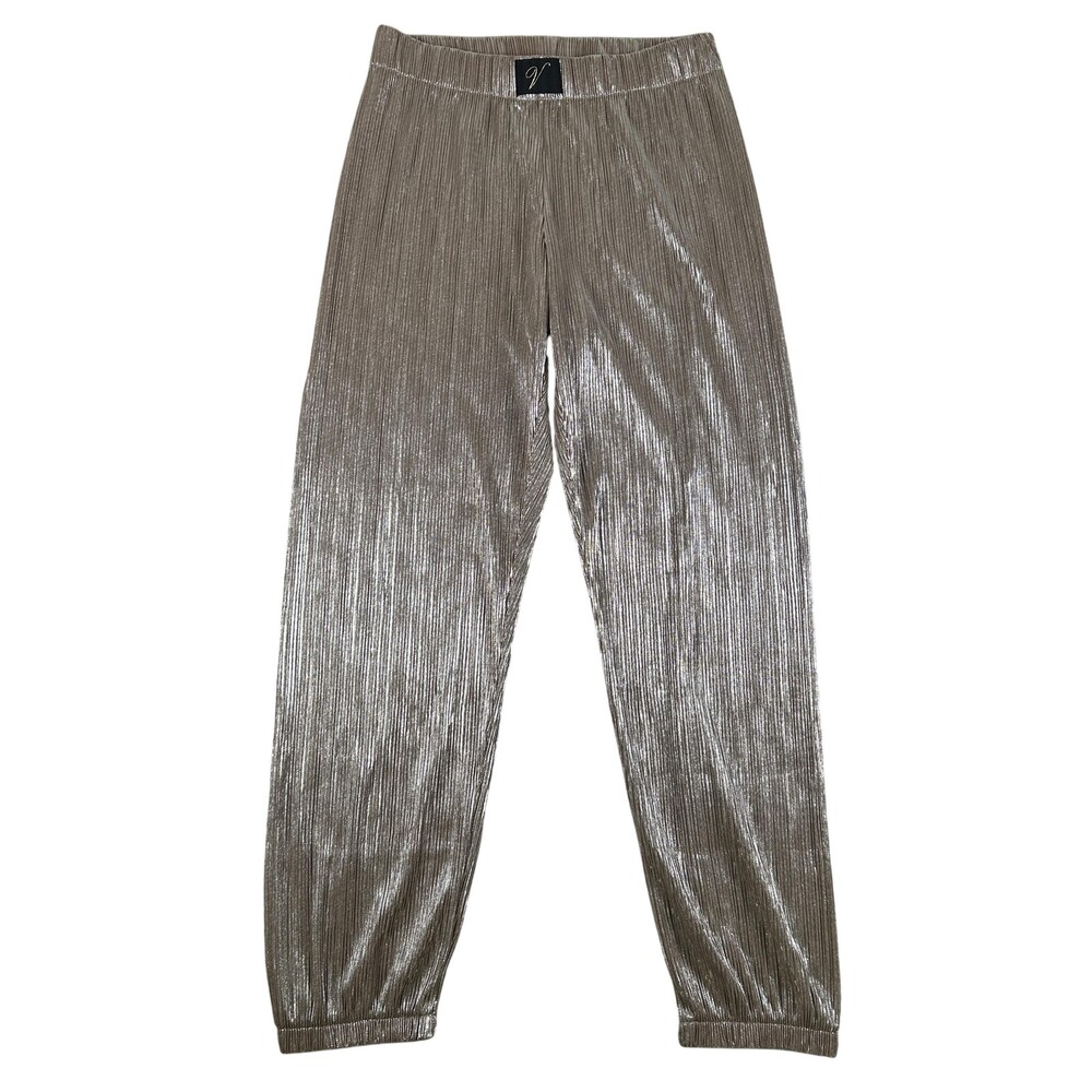 Victoria's Secret Pants Womens XS Short Plisse Gold Shimmer Jogger Lounge
